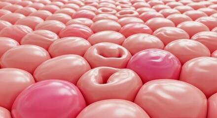 Obraz premium Pink cell among pink cells