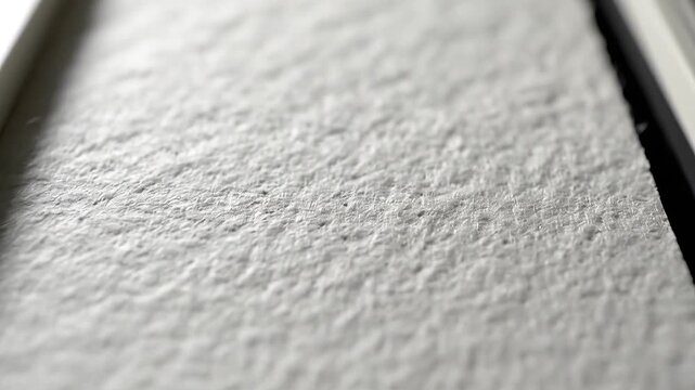 Closeup of textured paper surface