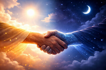 Coexistence of Opposing Forces ? Day and Night