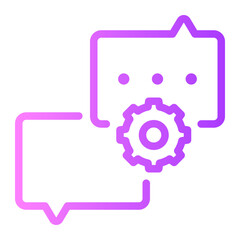 Obraz premium gear gradient icon