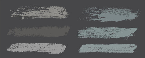 Beige Watercolor Brushstrokes. Vector Graphic Banner. Hand Drawn Stripes. Teal Water Strokes Background. Trace of Abstract Art Drawn Shapes. Dirty Spray Set. Blue Brush strokes Design.