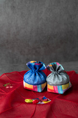 한국 명절 설날, 추석 복주머니 배경화면	
