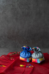 한국 명절 설날, 추석 복주머니 배경화면	
