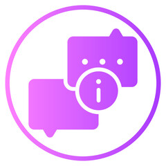 info gradient icon