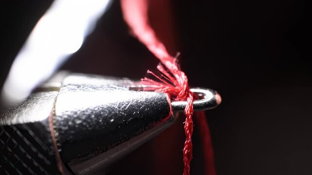 Fly Tying: Thread Wrapping Securely Around Hook for Fly Fishing