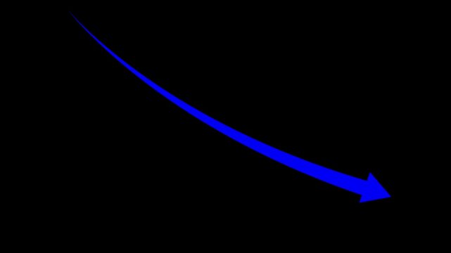 abstract business graph chart icon animation background. fall down arrow animation. Business decline trend. 4k video.