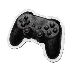 Naklejka na ściany i meble PNG Black gaming controller illustration