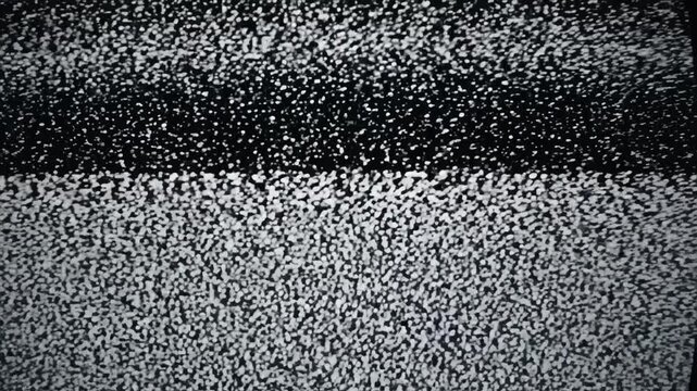 Static noise on a screen