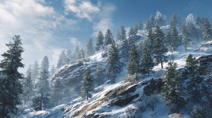 winter mountain landscape