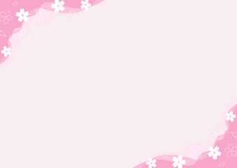 お洒落な桜の背景