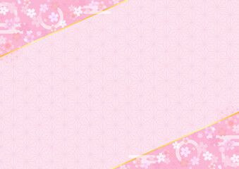 和風の桜の背景