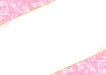 和風の桜フレーム