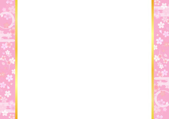 和風の桜フレーム