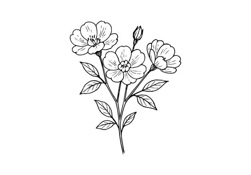 Indian Rosewood Hand Drawn Illustration Vector by AZ for Books, Arts, Design and Decoration Graphic Asset