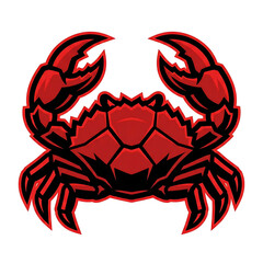 Red Giant Crab Mascot eSports Gaming Team