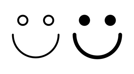 smile icon set vector. smile emoticon icon. feedback sign and symbol
