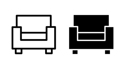 Sofa icon set vector. sofa sign and symbol. furniture icon