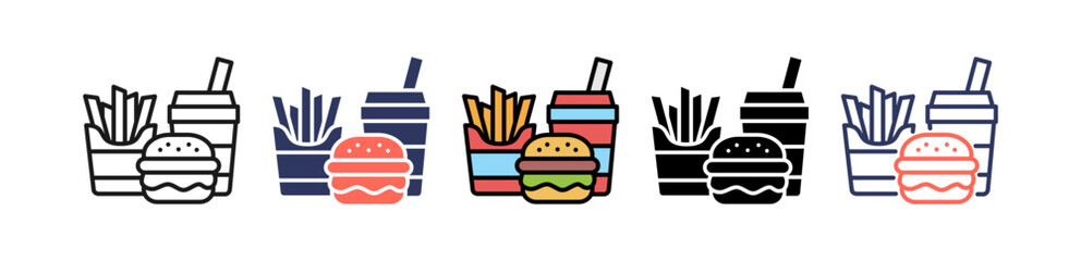 Fast Food multiple icon