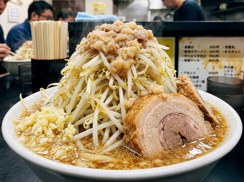 マシマシの二郎系ラーメン