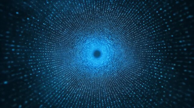 Abstract Patterns in Technology, Digital Space, Virtual Environment, Aerial View, Conceptual Art