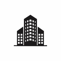 Fototapeta premium Modern Commercial Building Icon Representing Architecture and Urban Development Vector design