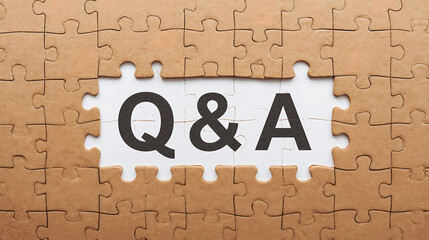 Business Q&A Concept Background
