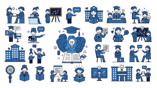 Campus Life Icons Images – Browse 7,023 Stock Photos, Vectors, and ...