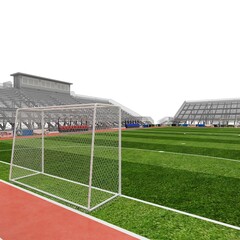 Fototapeta premium 3d render of outdoor futsal arena