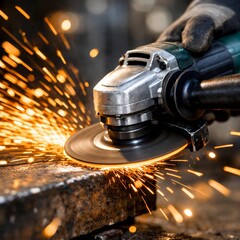 angle grinder cutting