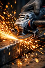 angle grinder cutting