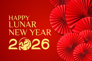 Red decorations brighten the Lunar New Year