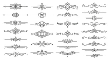 Obraz premium Elegant ornamental design elements for luxury branding and packaging