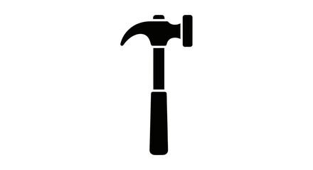 Hammer Tool Icon &ndash; Construction Repair Hardware Symbol Minimal Design