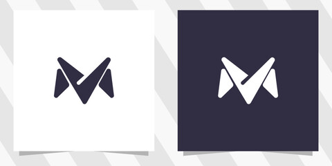 letter m logo design vector