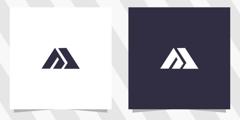 letter m logo design vector