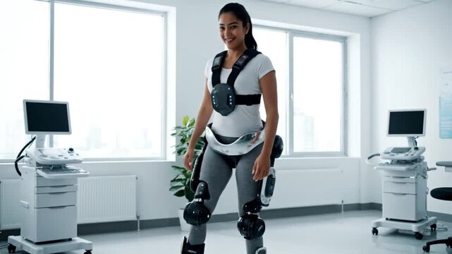 Robotic exoskeleton for medical rehabilitation and walking assistance