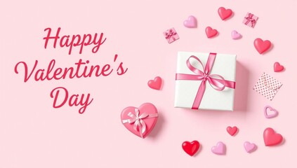 Happy valentine's day gift box