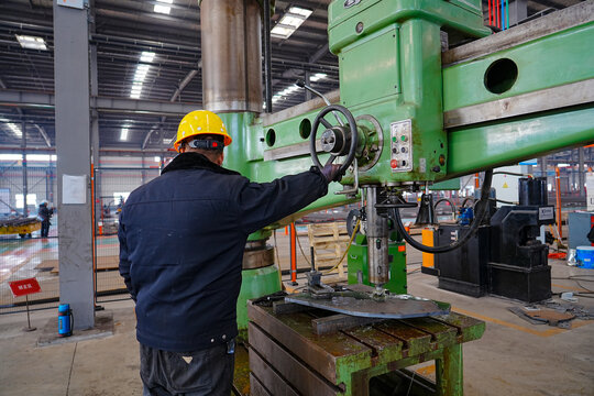 Steel mill workers are directing operations