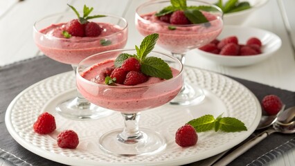 yogurt with strawberries