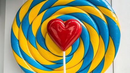 heart shaped lollipop