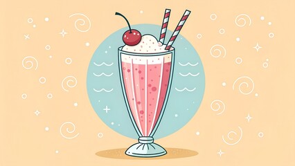 vector illustration of a ice cream