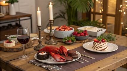 christmas table setting