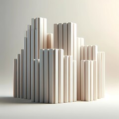 Obraz premium Minimal Ceramic Bar Formation