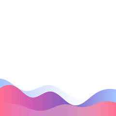 Abstract Modern Gradient Wavy Border Decoration
