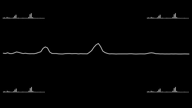 Digital Audio Sound Wave and Frequency Equalizer Waveform Vector Illustration