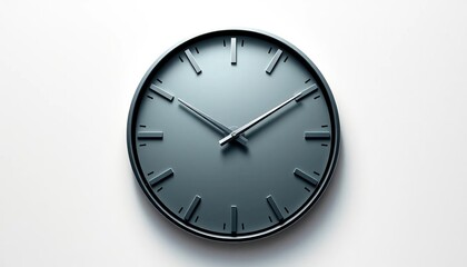 Minimalist clock face with clean lines and geometric hour markers in a contemporary design,  minimalist,  modern