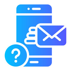question gradient icon
