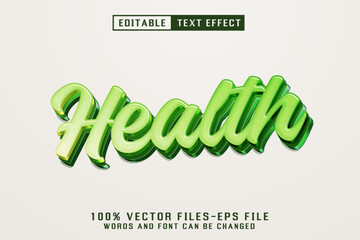 Health Editable Text Effect