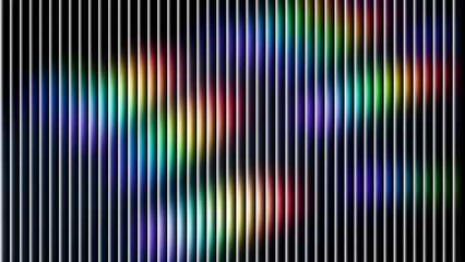 Abstract Glass ripple texture with dark gradient background and vivid colors . Futuristic...