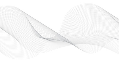 Fototapeta premium Abstract wave element for design. Digital frequency track equalizer. Stylized line art background.